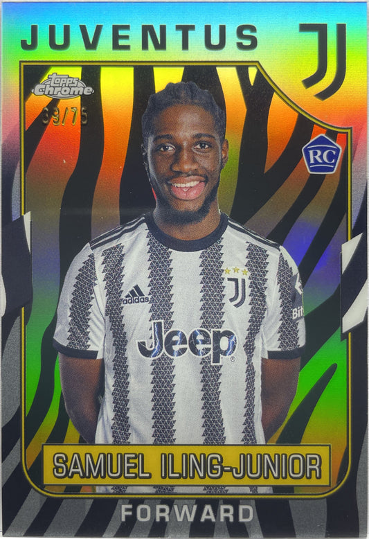 Samuel Iling-Junior 39/75 Rookie Zebra Topps Chrome Juventus 2022/23