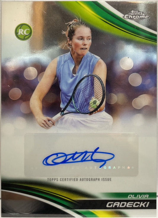 Olivia Gadecki Rookie Autograph Topps Chrome Tennis 2025