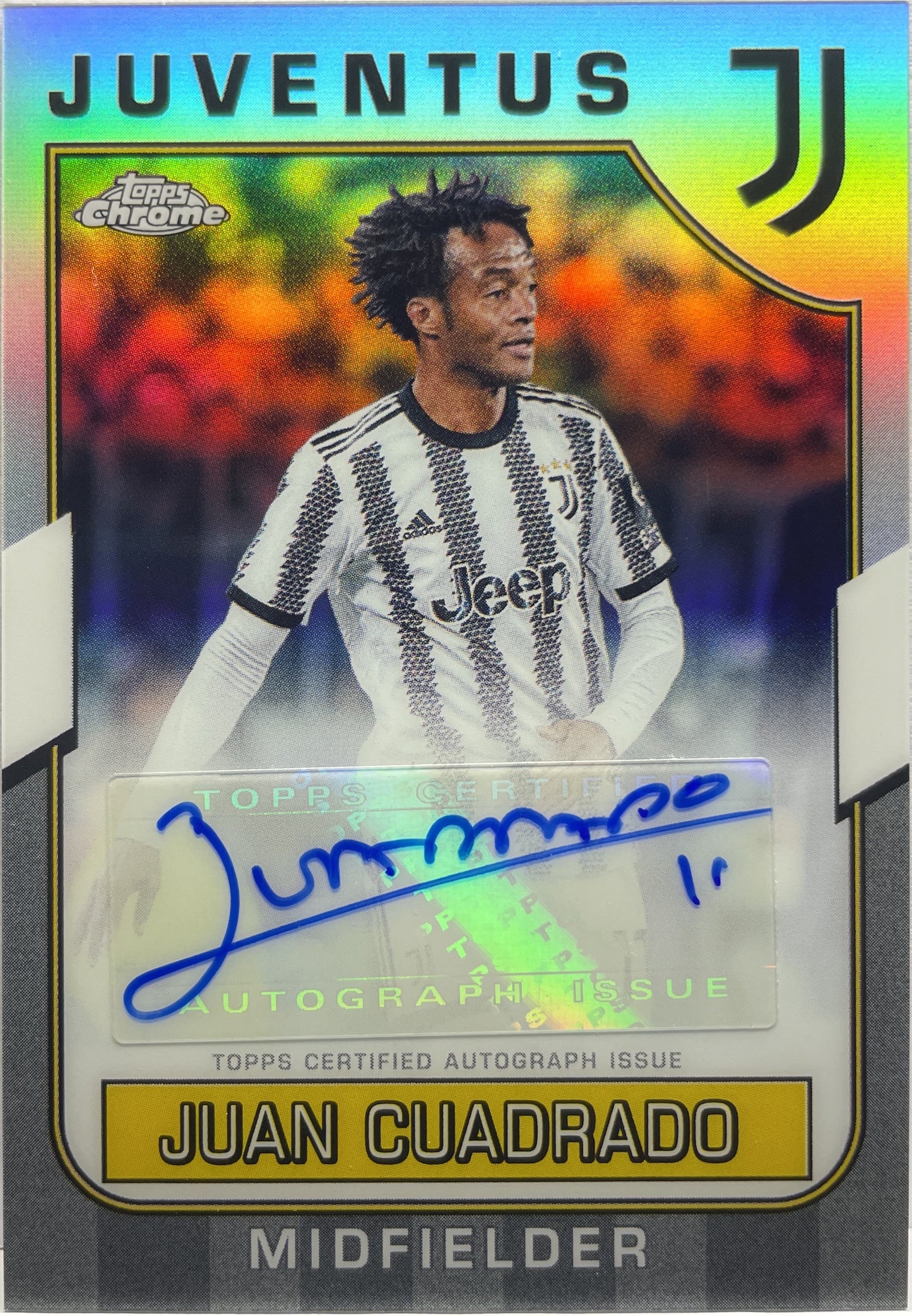 Juan Cuadrado Autograph Topps Chrome Juventus 2022/23