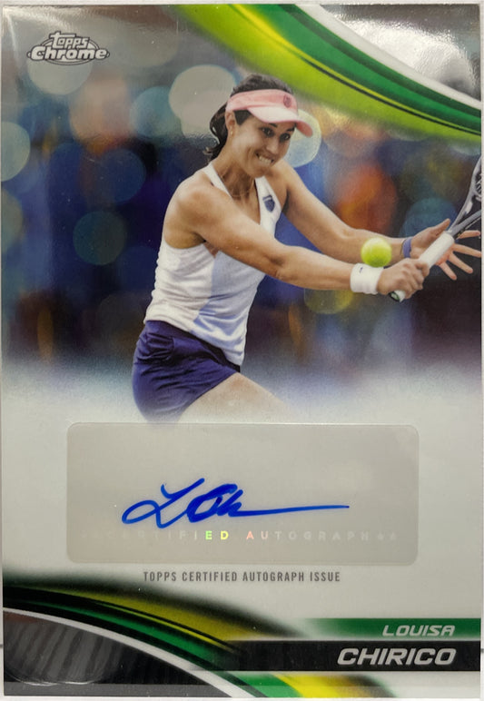 Louisa Chirico Autograph Topps Chrome Tennis 2025