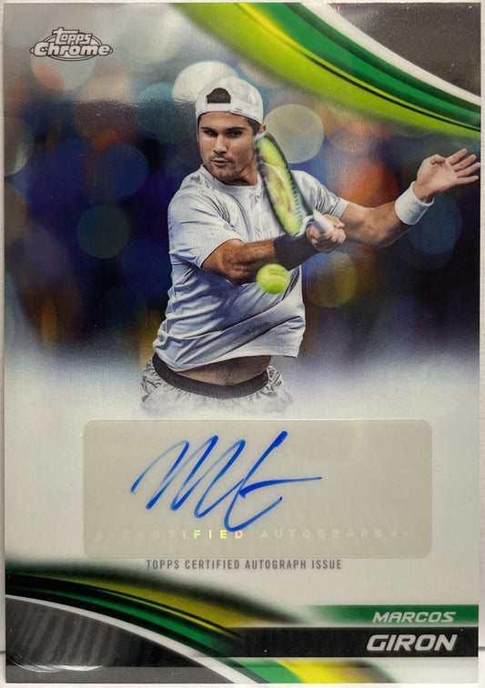 Marcos Giron Autograph Topps Chrome Tennis 2025