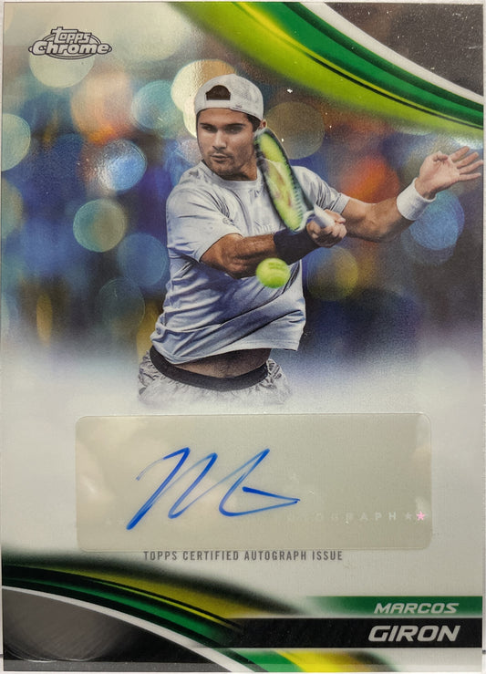 Marcos Giron Autograph Topps Chrome Tennis 2025