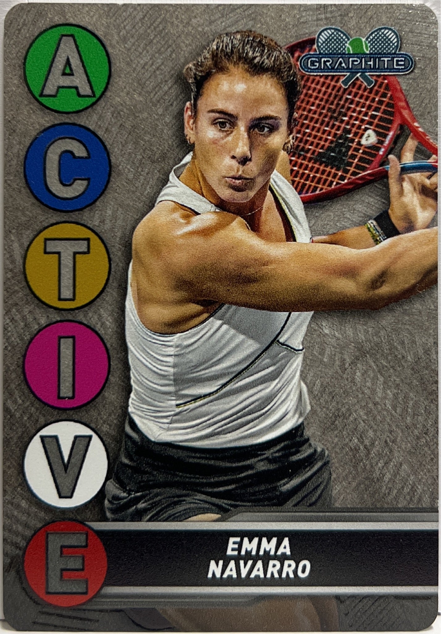 Emma Navarro Active Metal Topps Tennis Graphite 2024