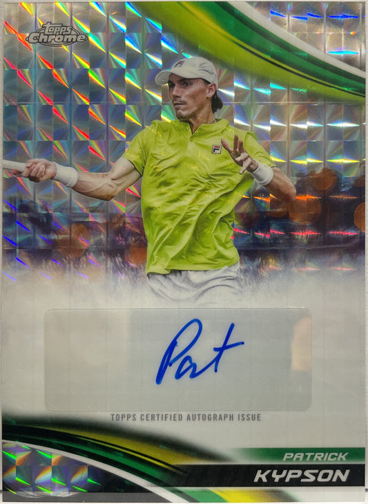 Patrick Kypson Autograph Geometric Topps Chrome Tennis 2025