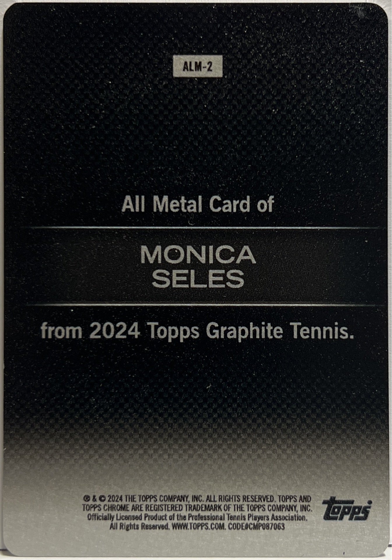 Monica Seles All Metal Topps Tennis Graphite 2024