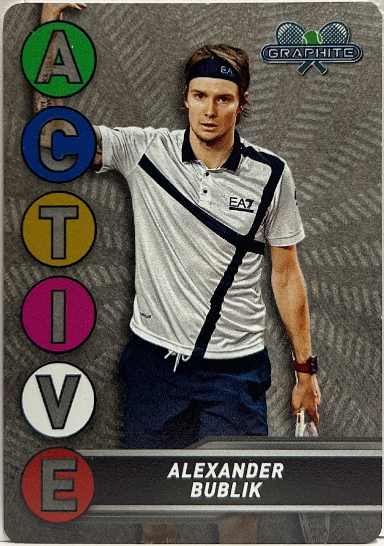 Alexander Bublik Active Metal Topps Tennis Graphite 2024