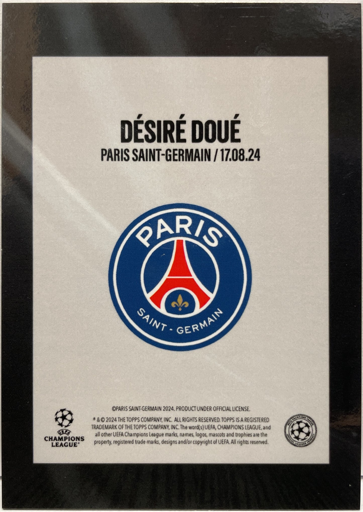 Desire Doue 31/75 Rising Star Topps Fabrizio Romano Here We Go 2024