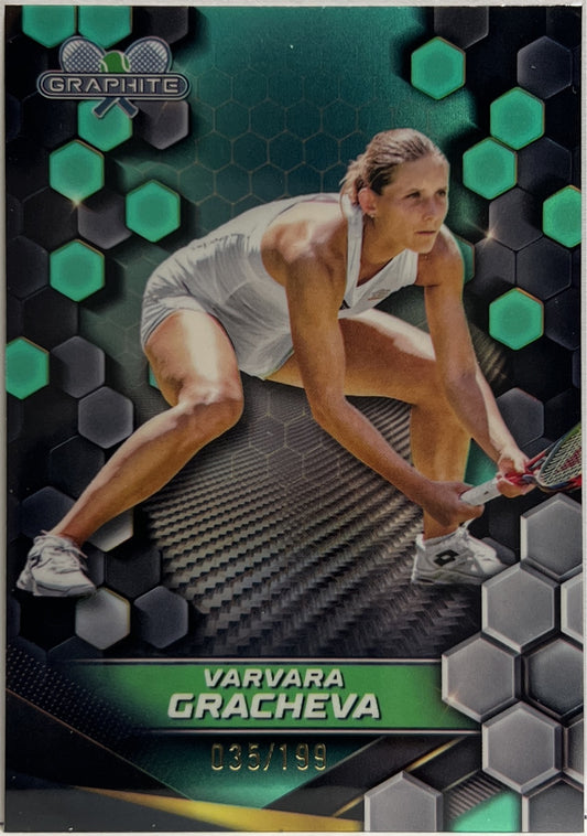 Varvara Gracheva 35/199 Green Topps Tennis Graphite 2024