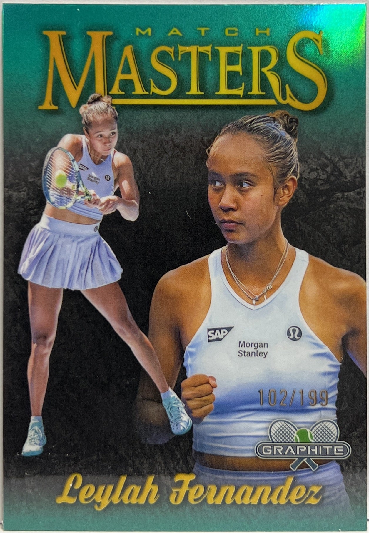 Leylah Fernandez 102/199 Green Topps Tennis Graphite 2024