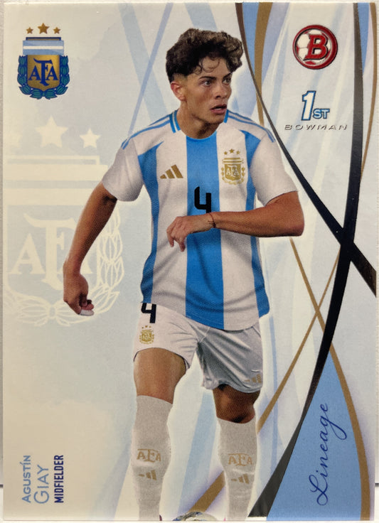 Agustin Giay 1ST Bowman Topps Lineage Argentina 2024