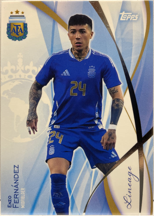 Enzo Fernandez Topps Lineage Argentina 2024