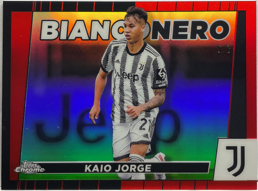 Kaio Jorge 2/5 Bianconero Red Topps Chrome Juventus 2022/23