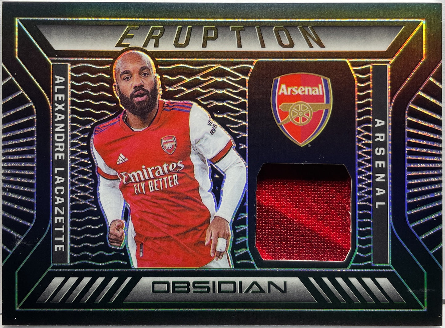 Alexandre Lacazette 33/149 Patch Eruption Obsidian 2021/22