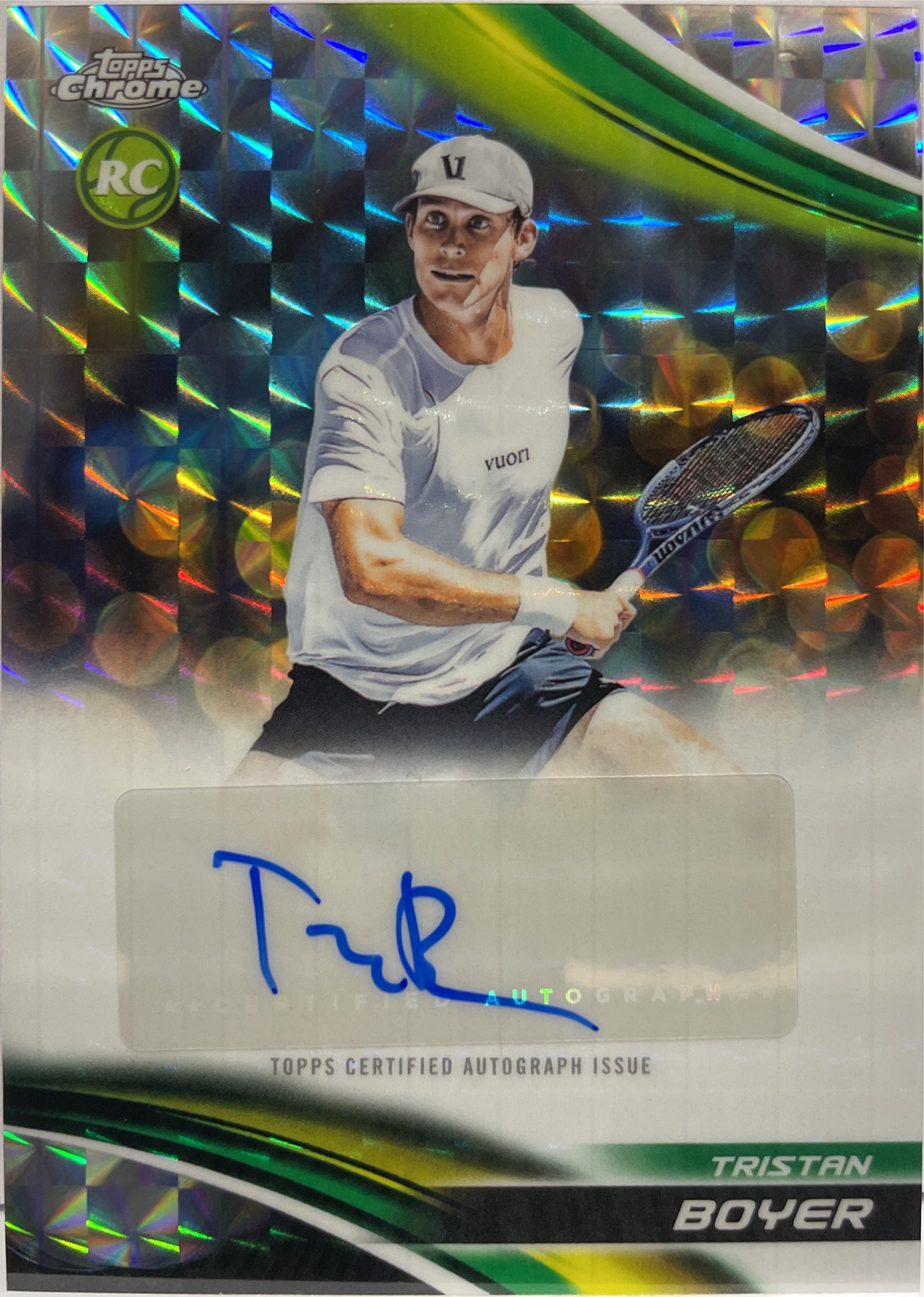 Tristan Boyer Rookie Autograph Geometric Topps Chrome Tennis 2025