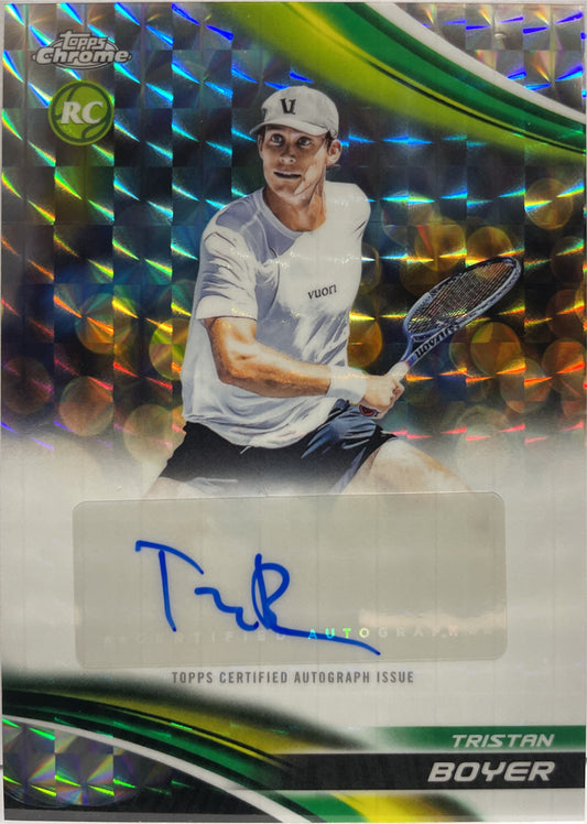 Tristan Boyer Rookie Autograph Geometric Topps Chrome Tennis 2025