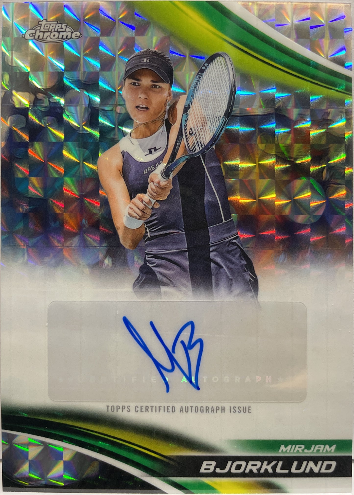 Mirjam Bjorklund Autograph Geometric Topps Chrome Tennis 2025