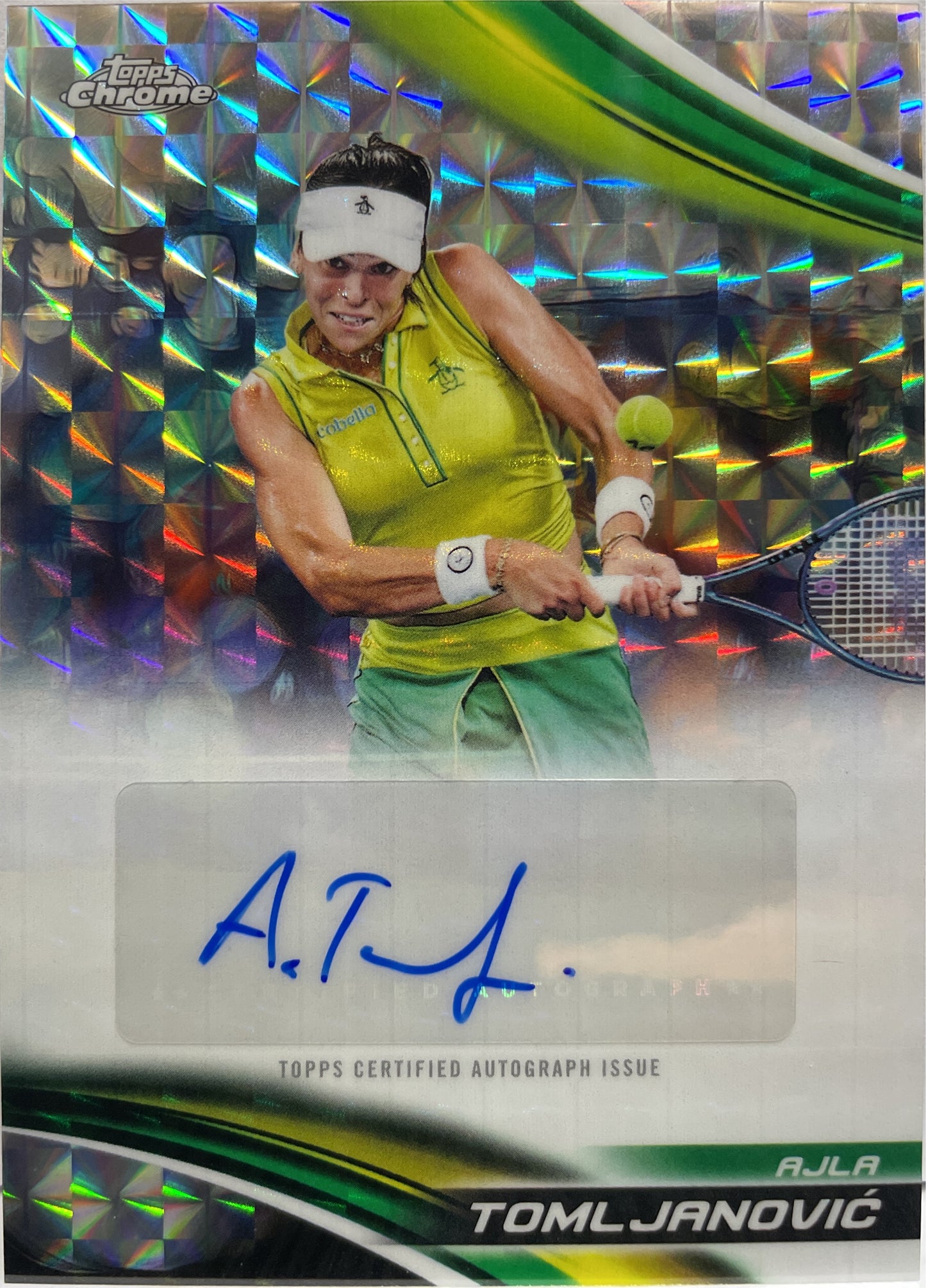Ajla Tomljanovic Autograph Geometric Topps Chrome Tennis 2025