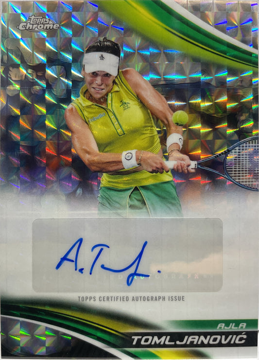 Ajla Tomljanovic Autograph Geometric Topps Chrome Tennis 2025