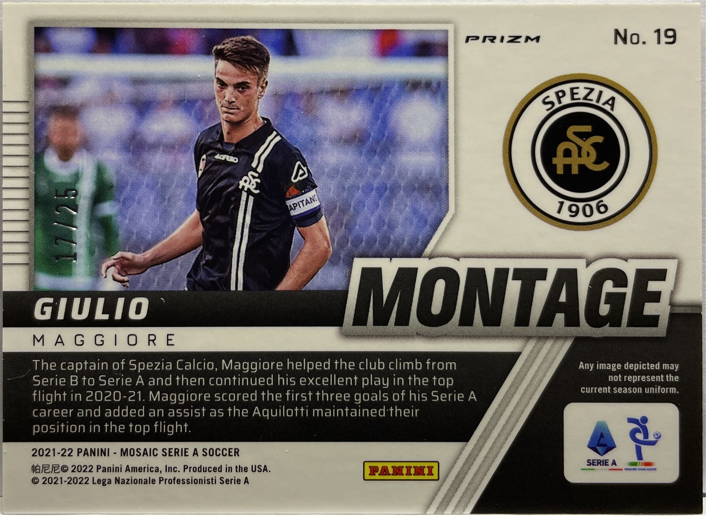 Giulio Maggiore 17/25 Rookie Montage Mosaic Serie A 2021/22