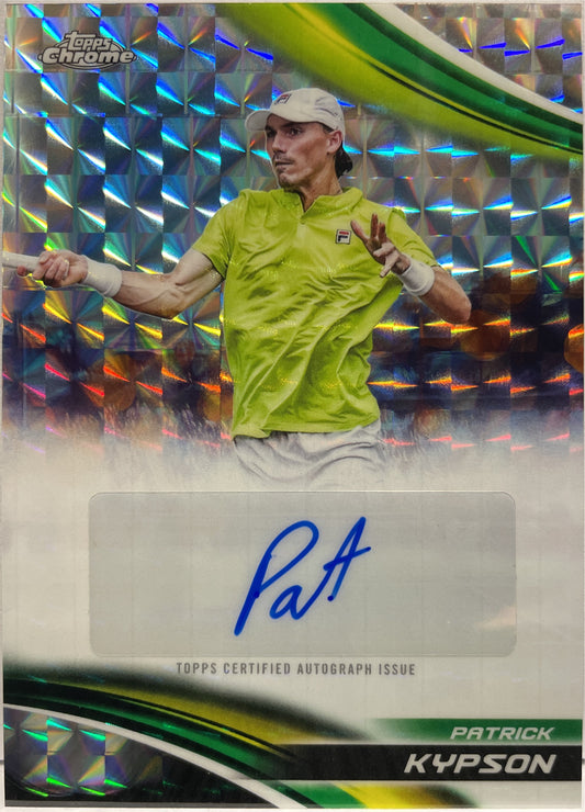 Patrick Kypson Autograph Geometric Topps Chrome Tennis 2025