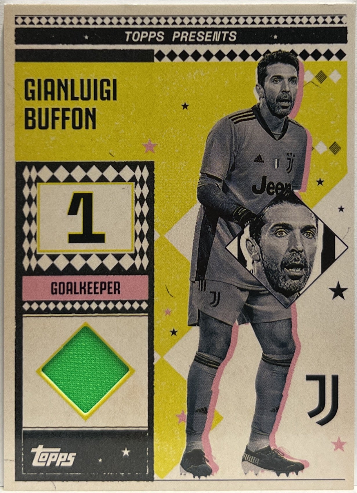 Gianluigi Buffon Patch Vintage Lady Relic Topps Juventus Premium Team Set 2024/25