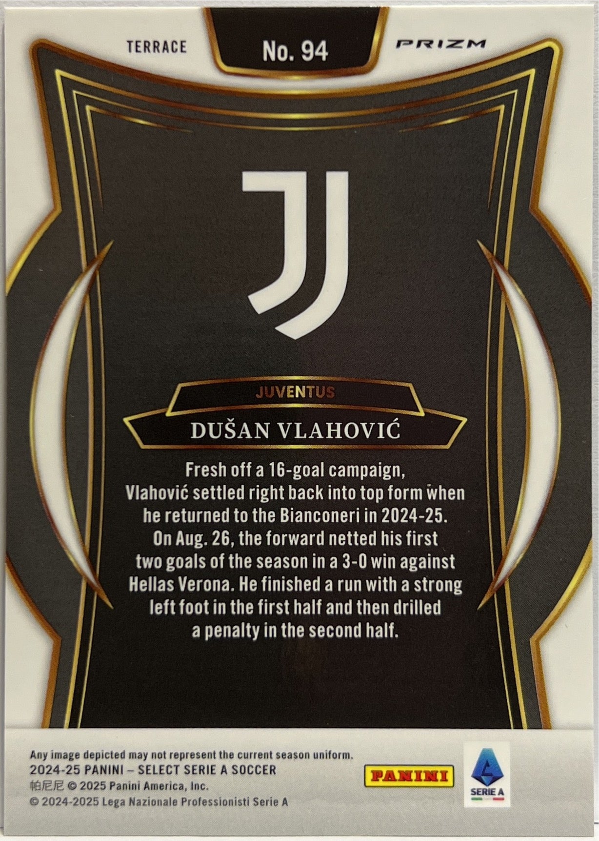 Dusan Vlahovic Terrace Blue Select Serie A 2024/25