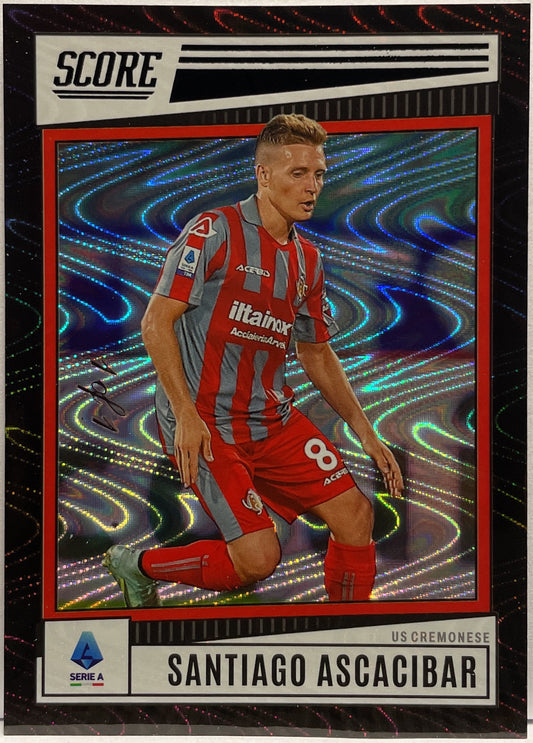 Santiago Ascacibar 1/1 Rookie Black Swirl Score Serie A 2022/23