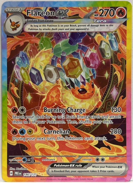 Flareon EX 146/131 Pokemon PRE Eng 2025