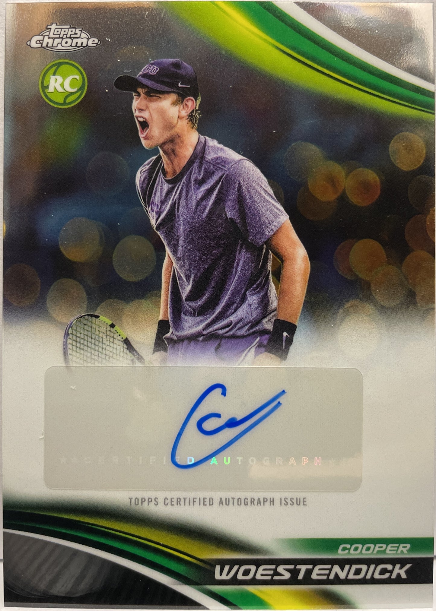 Cooper Woestendick Rookie Autograph Topps Chrome Tennis 2025