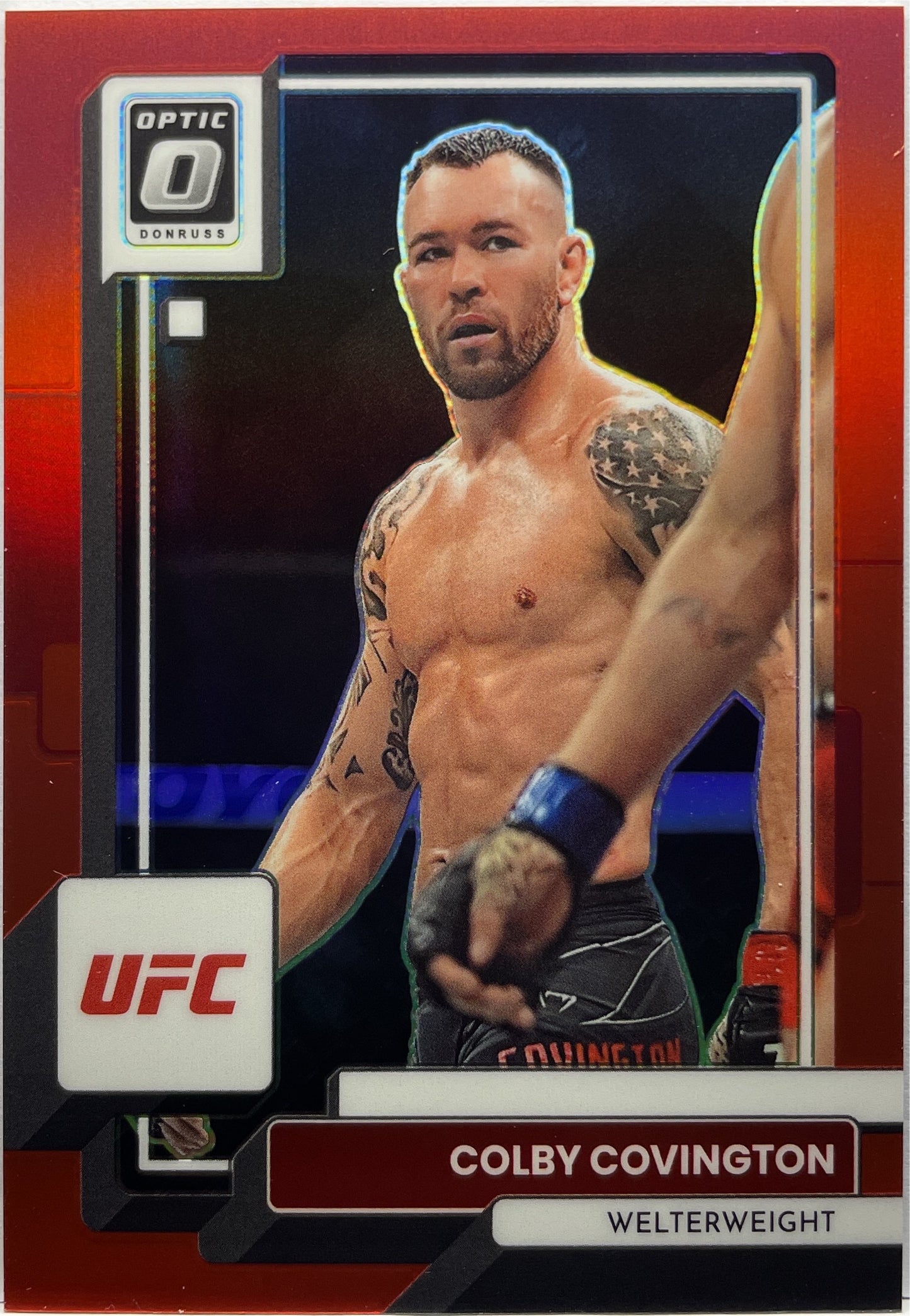 Colby Covington 90/199 Red Donruss Optic UFC 2023