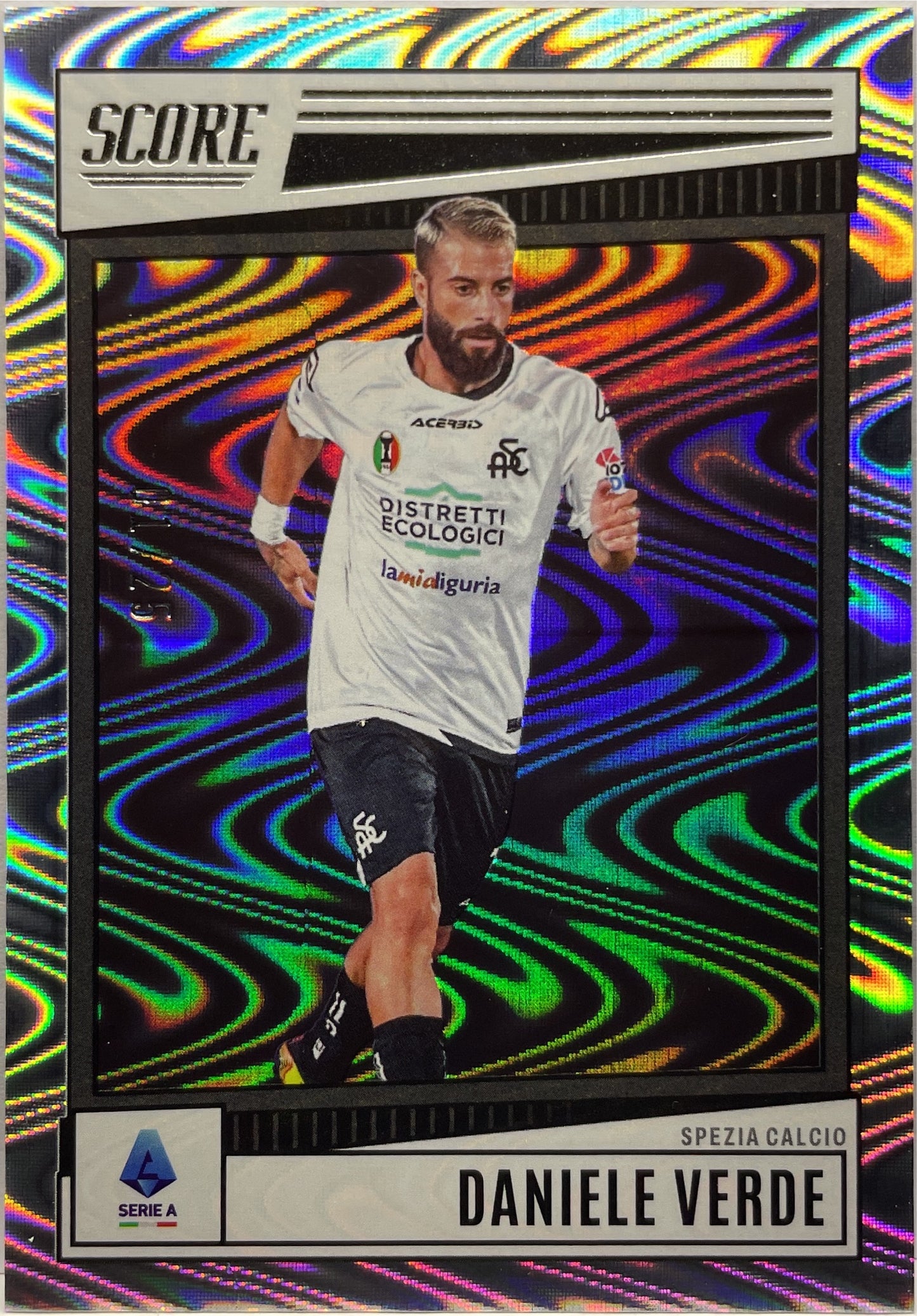 Daniele Verde 1/25 Silver Swirl Score Serie A 2022/23