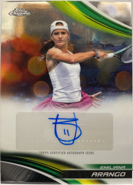 Emiliana Arango Autograph Topps Chrome Tennis 2025