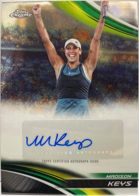 Madison Keys Autograph Topps Chrome Tennis 2025