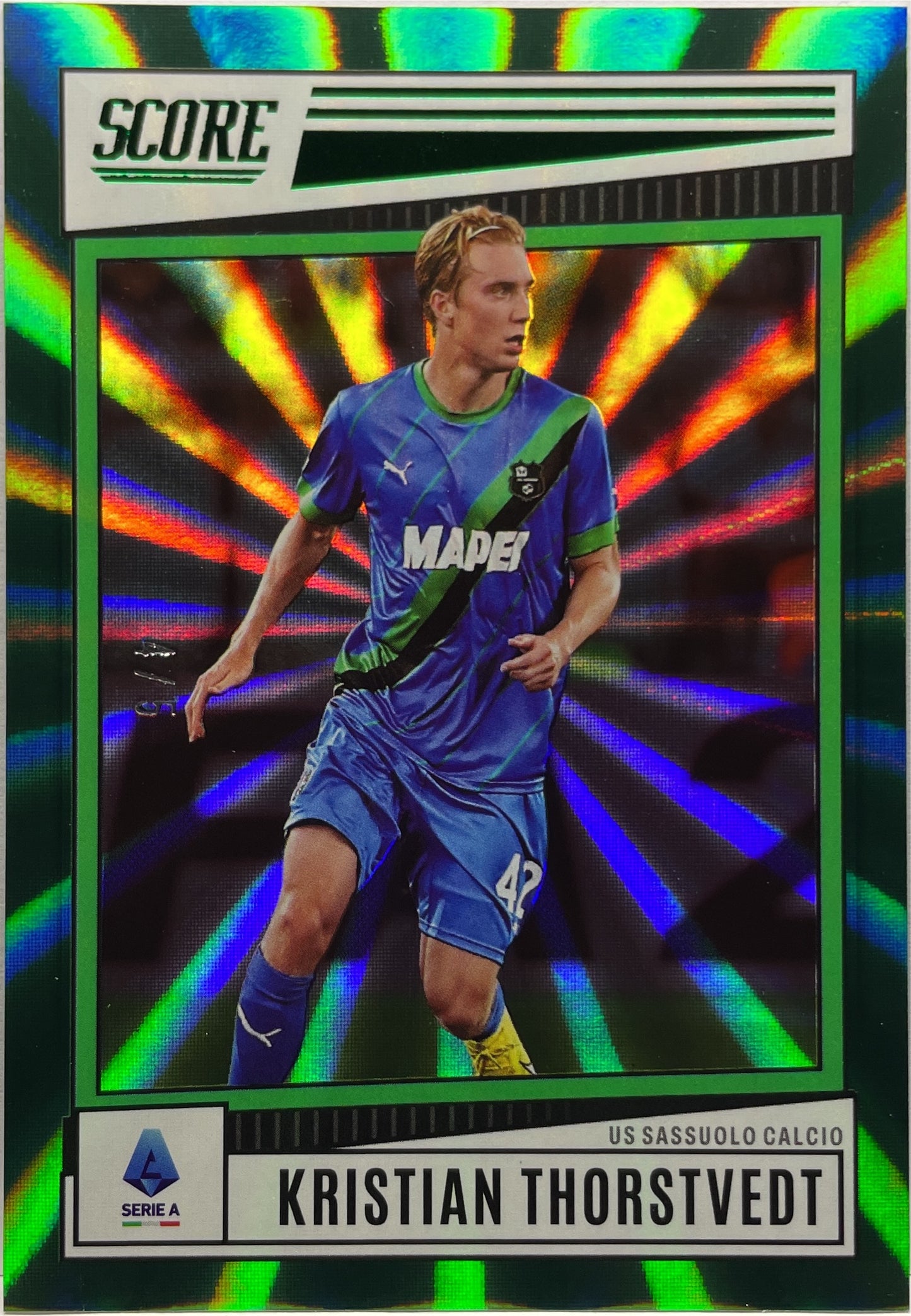 Kristian Thorstvedt 4/5 Green Laser Score Serie A 2021/22