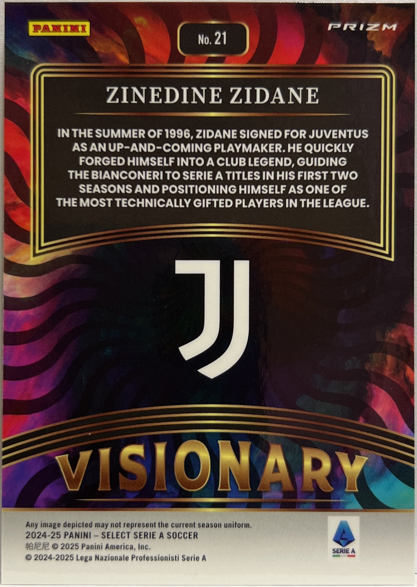 Zinedine Zidane Visionary Select Serie A 2024/25