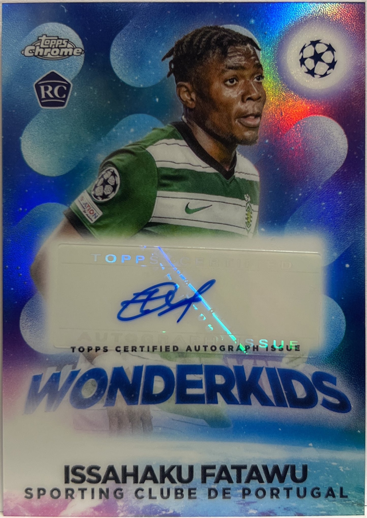 Issahaku Fatawu Rookie Autograph Topps Chrome UCC 2022/23