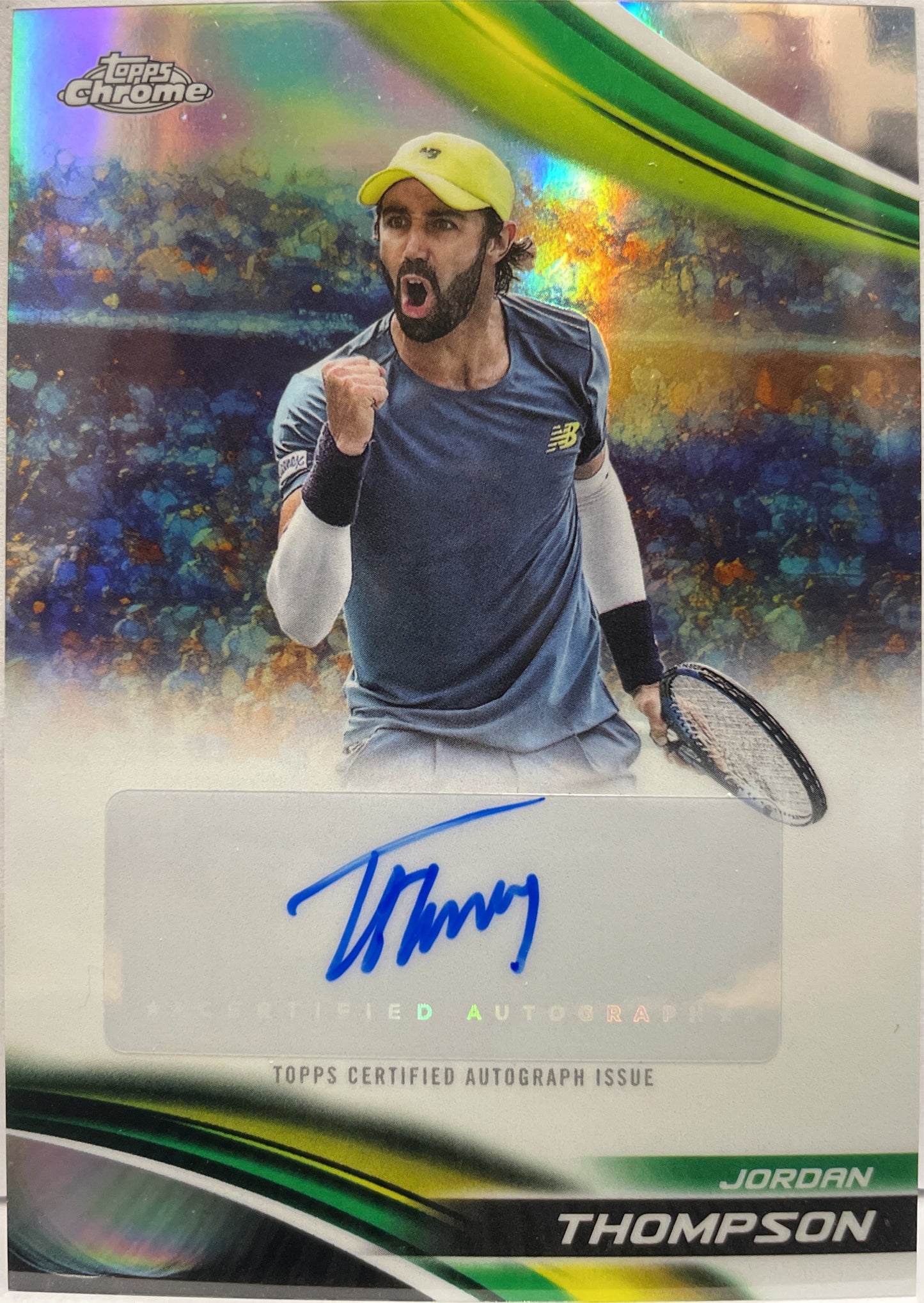 Jordan Thompson Autograph Refractor Topps Chrome Tennis 2025