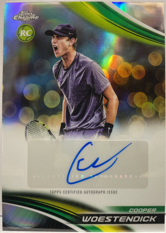 Cooper Woestendick Autograph Refractor Topps Chrome Tennis 2025