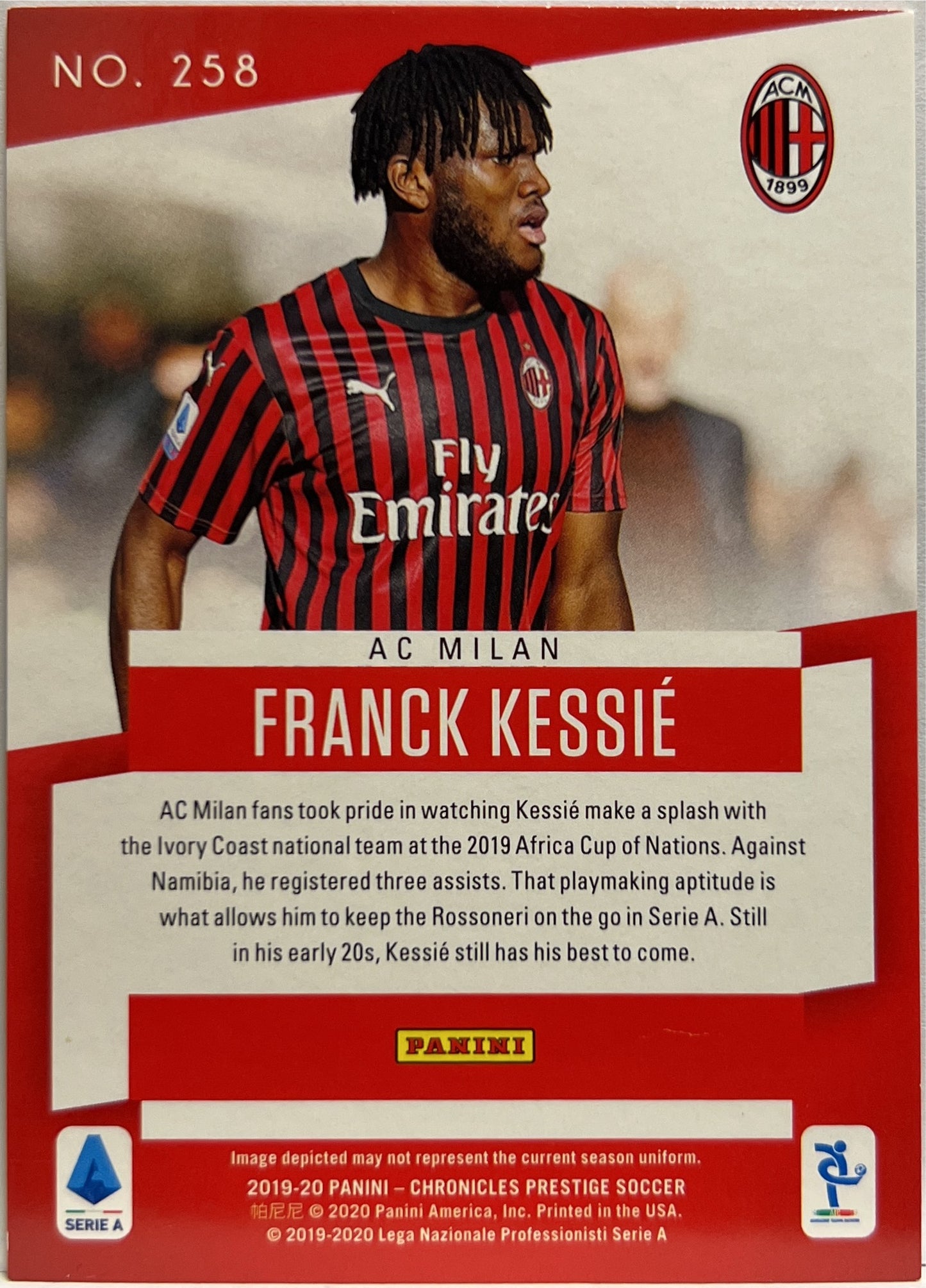 Franck Kessie 27/99 Rookie Prestige Chronicles 2019/20