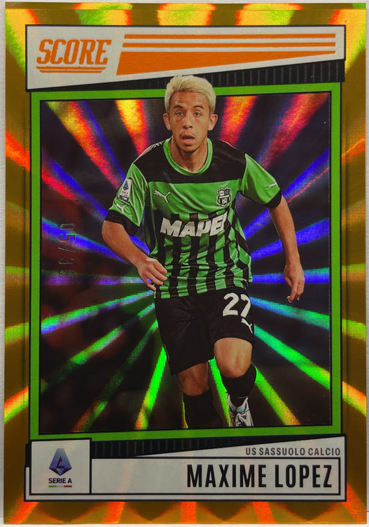 Maxime Lopez 5/35 Orange Laser Score Serie A 2022/23