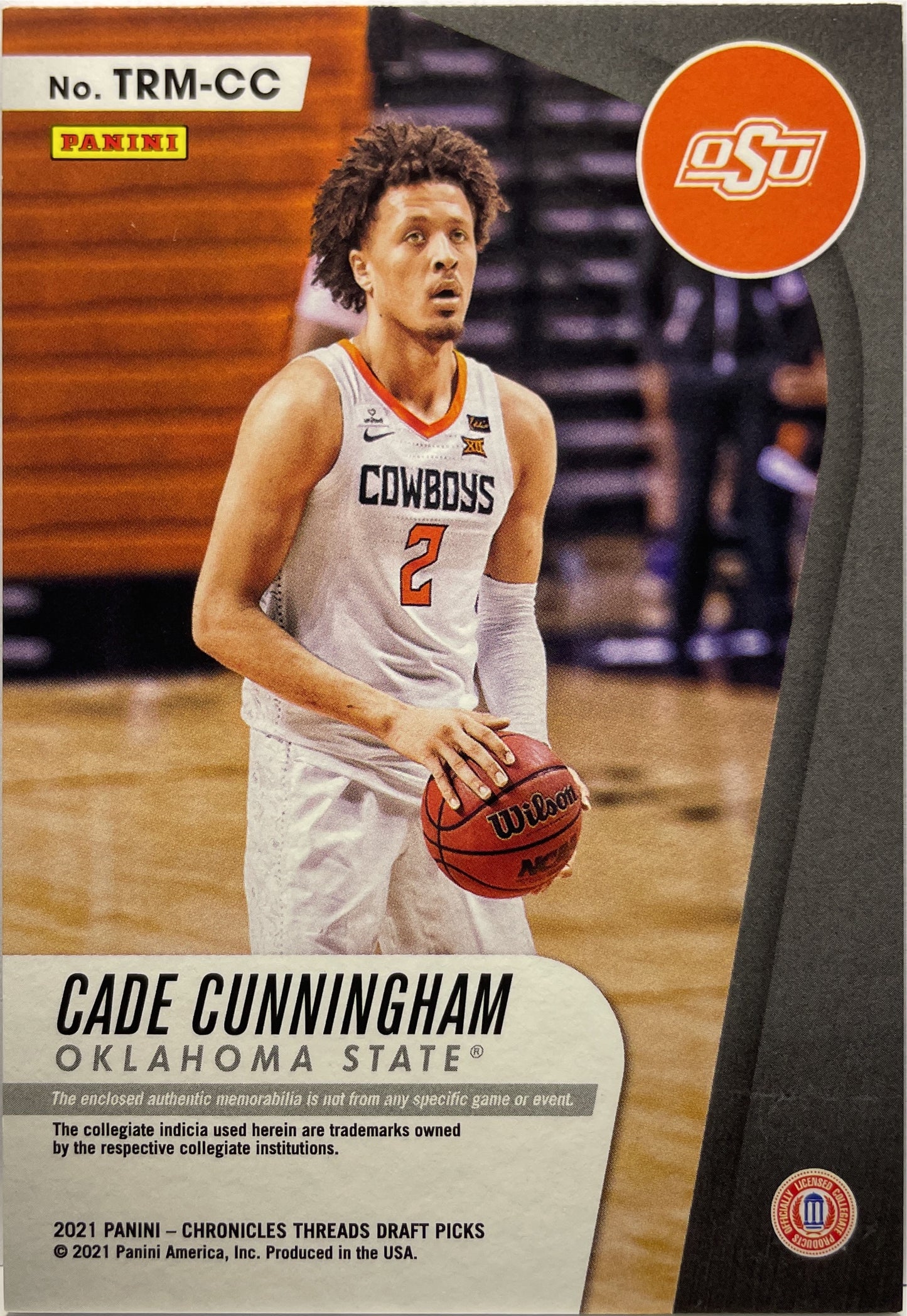 Cade Cunningham 123/199 Rookie Patch Threads Chronicles Draft Picks 2021