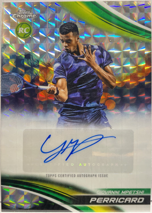 Giovanni Mpetshi Perricard Rookie Autograph Geometric Topps Chrome Tennis 2025