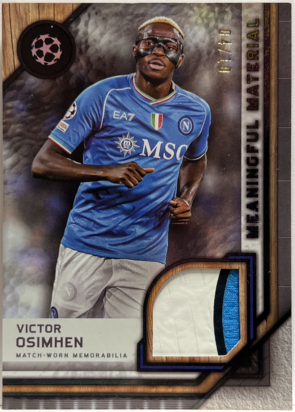 Victor Osimhen 4/10 Patch Meaningful Material Topps Museum 2023/24
