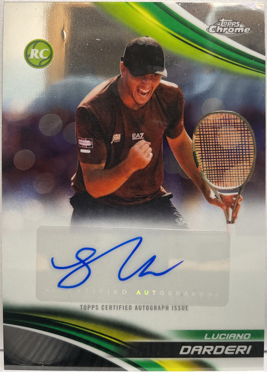 Luciano Darderi Rookie Autograph Topps Chrome Tennis 2025