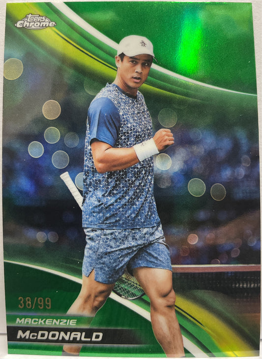 Mackenzie McDonald 38/99 Green Topps Chrome Tennis 2025