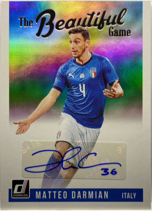 Matteo Darmian Autograph The Beautiful Game Donruss 2018/19