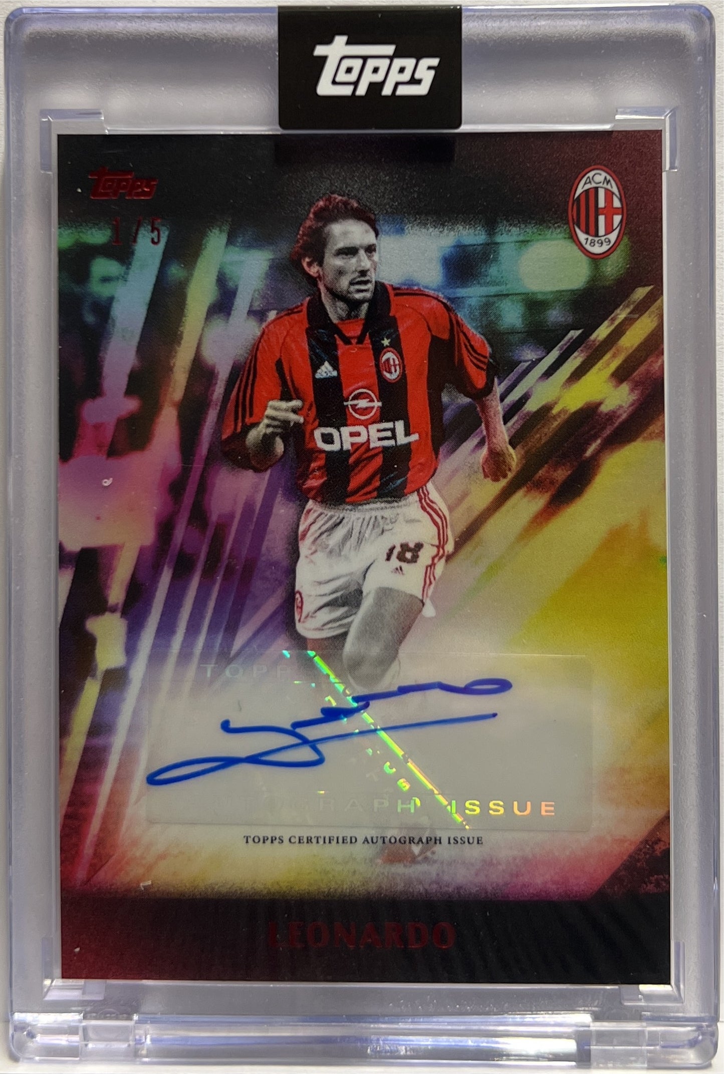 Leonardo 1/5 Autograph I Rossoneri Topps AC Milan 125 Anniversary 2025