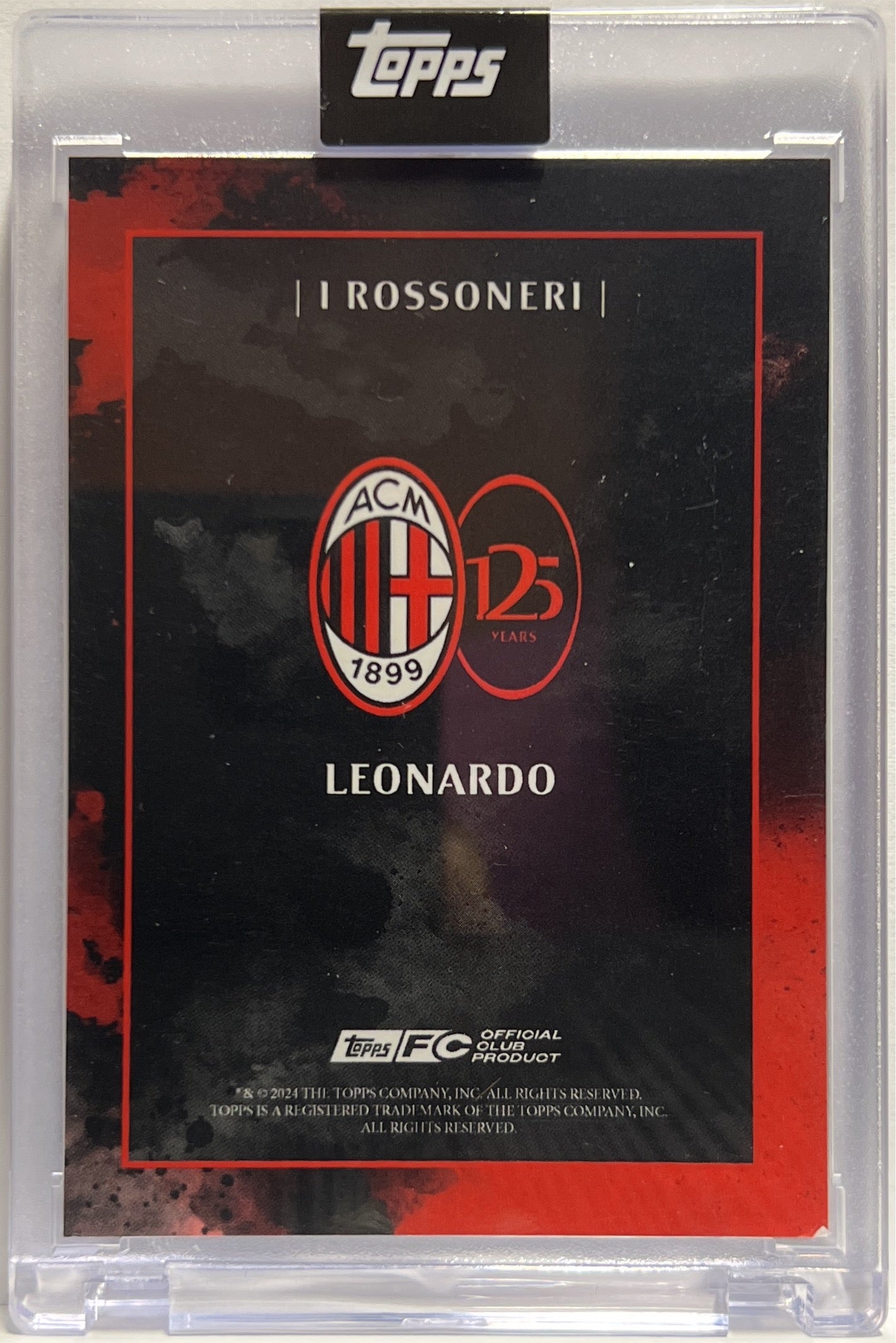 Leonardo 1/5 Autograph I Rossoneri Topps AC Milan 125 Anniversary 2025