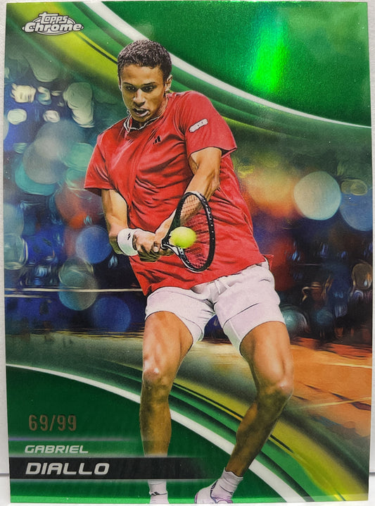 Gabriel Diallo 69/99 Green Topps Chrome Tennis 2025