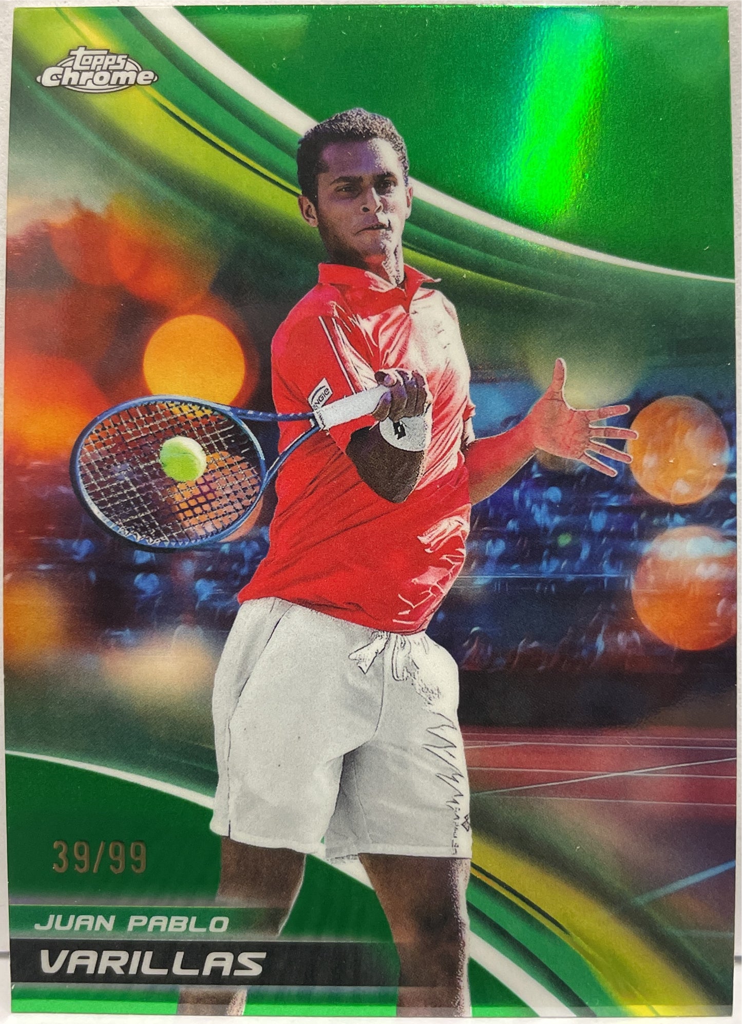 Juan Pablo Varillas 39/99 Green Topps Chrome Tennis 2025